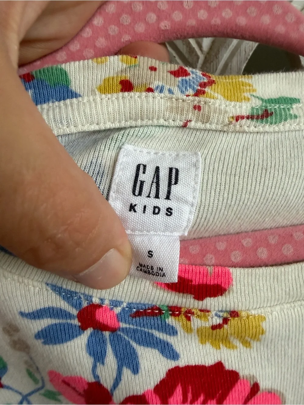 Gap Kids Floral Denim Dress, size S